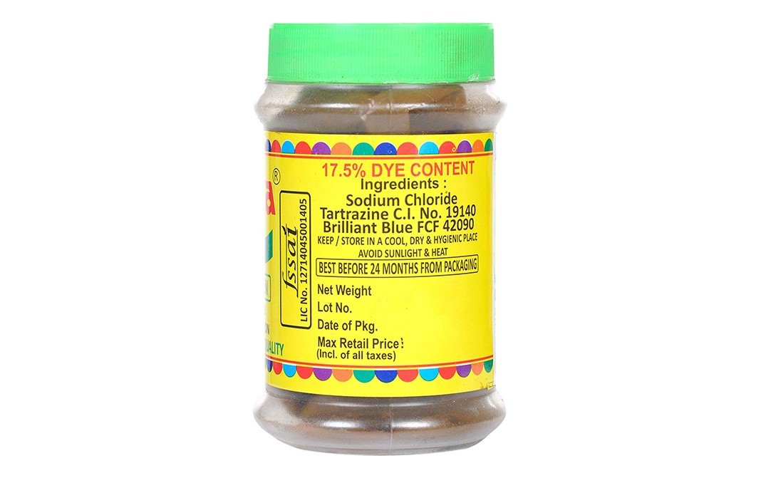 Ashoka Bright Green Synthetic Food Colour Preparation   Plastic Jar  80 grams